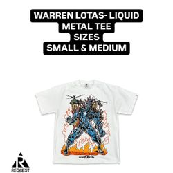 Warren Lotas Liquid Metal Tee- Small & Medium