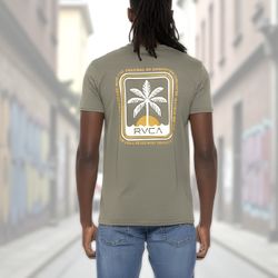 RVCA Shaylen Men’s Green Large Graphic Print T-Shirt Short Sleeve Sz M