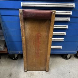 Antique Vintage Chief Auto Parts Creeper Garage Automotive Mechanic Tool