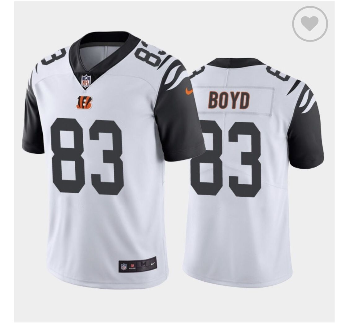 Cincinnati Bengals Tyler Boyd Stitched Color RushJersey message for size Small And Medium