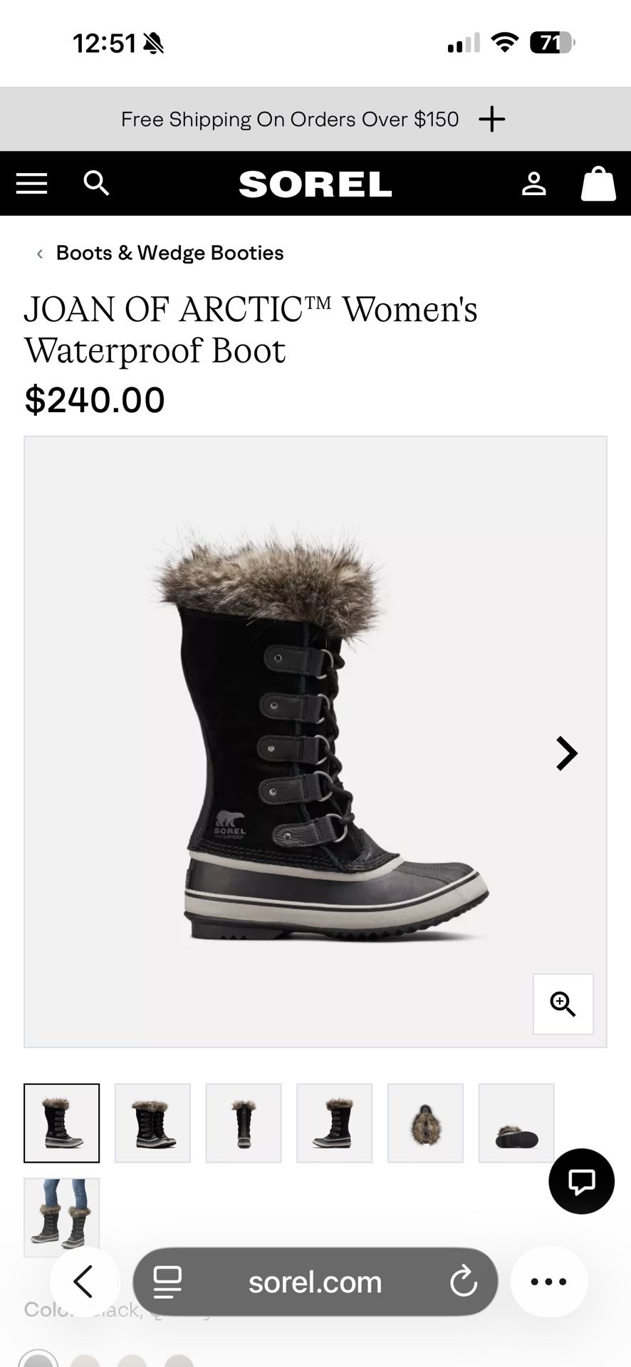 Joan Of Arctic Sorel Waterproof Boots - Women’s- Size 9