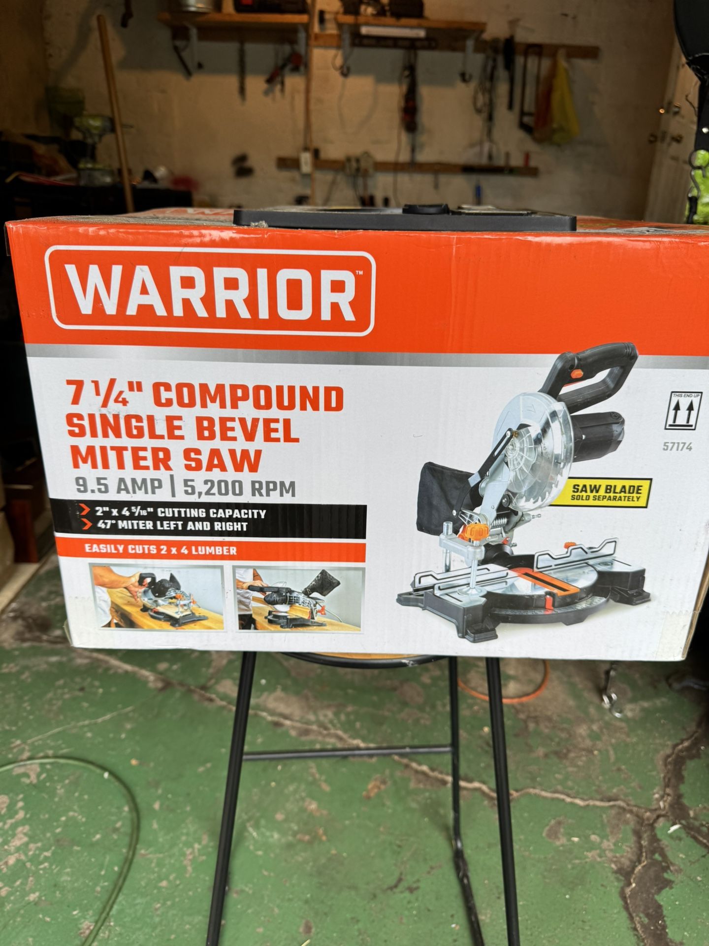 Brand New Miter Saw With a New Saw Blade