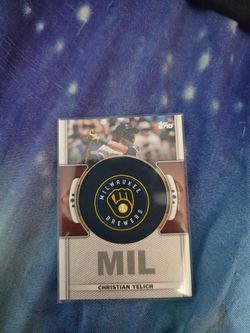 Topps Christian Yelich Milwaukee Brewers Baseball Card