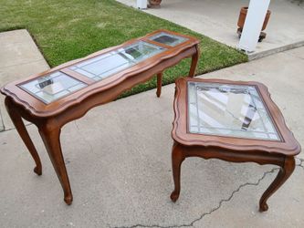 Glass table set