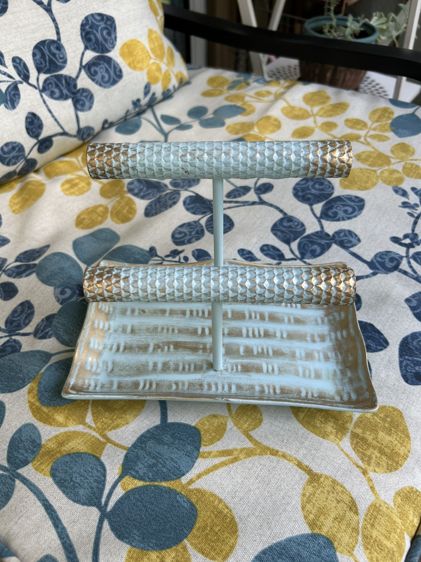 Turquoise & Gold Colored Jewelry Display/Holder/Organizer