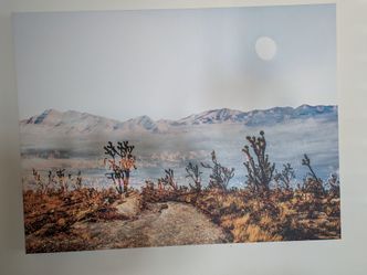 Photograph on canvas