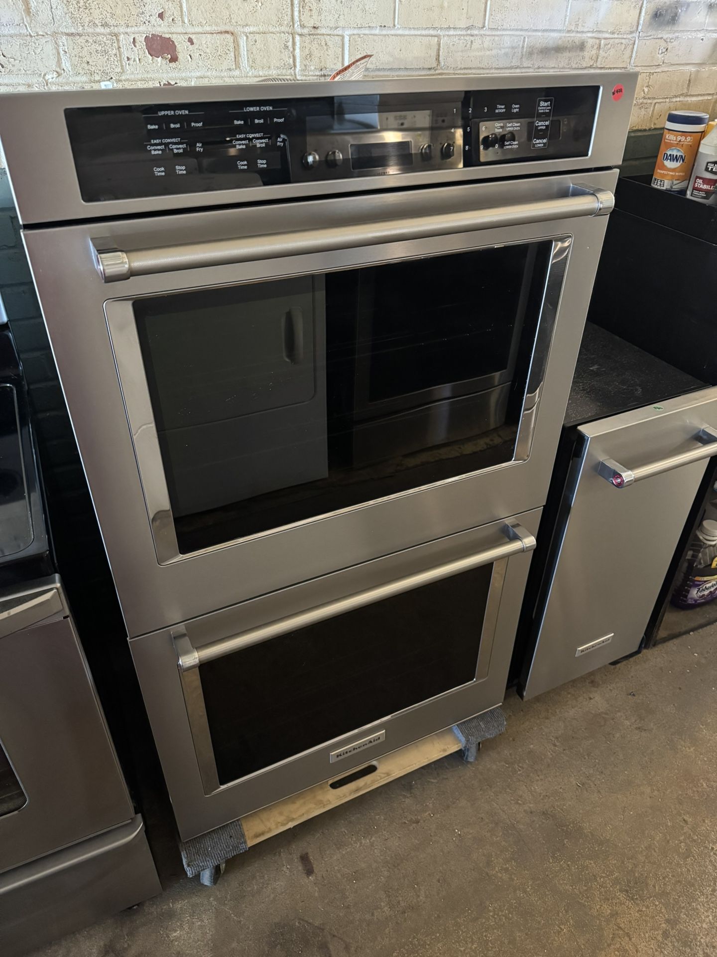 Kitchen Aid Stainless Steel Built In Double Wall Oven