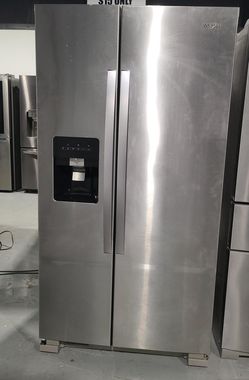 Whirlpool Side-by-Side Stainless Steel Fridge
