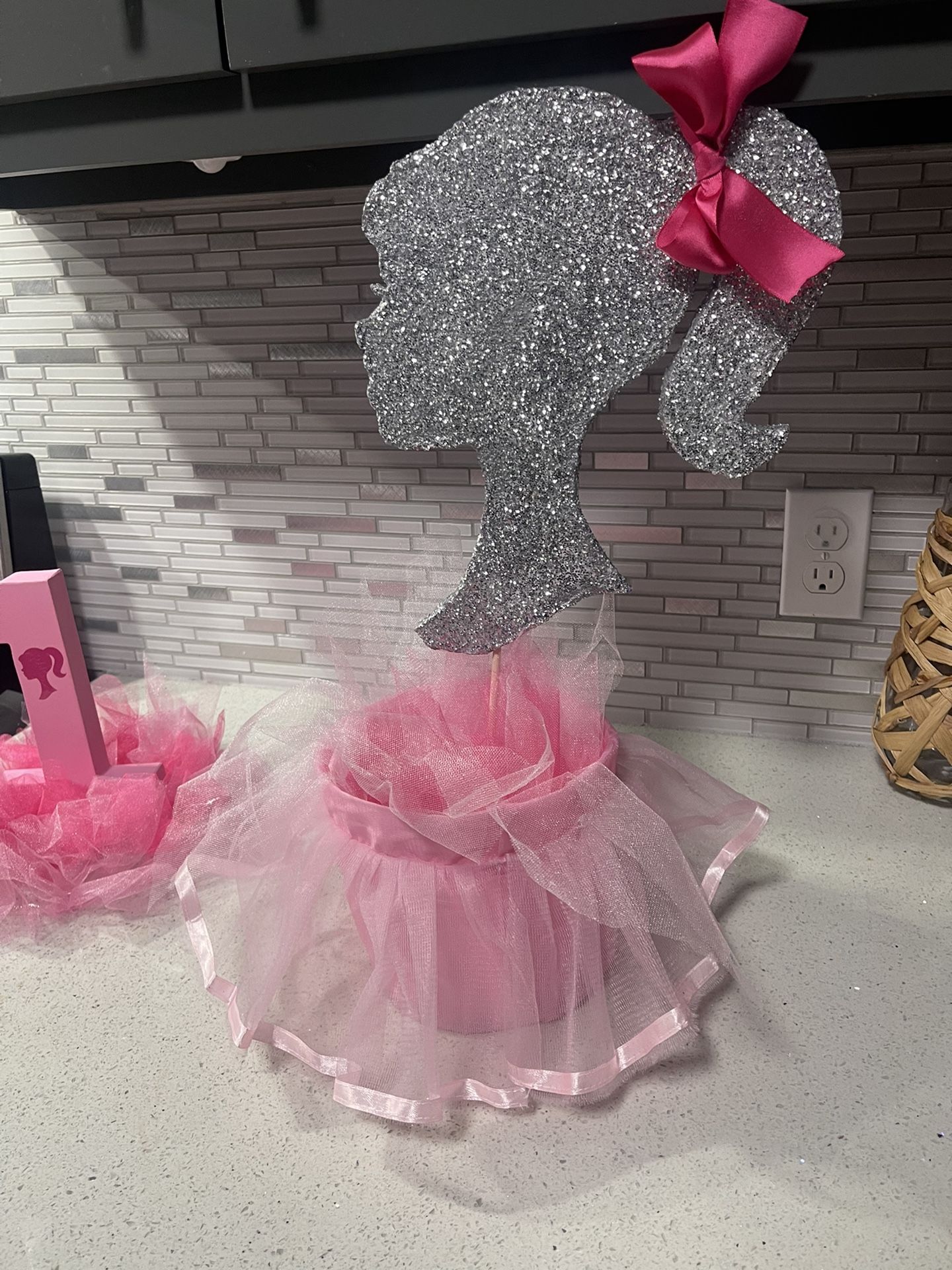 Barbie Theme Centerpieces