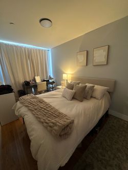 Queen bed and mattress