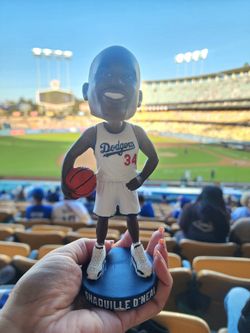 Shaq bobblehead in the box