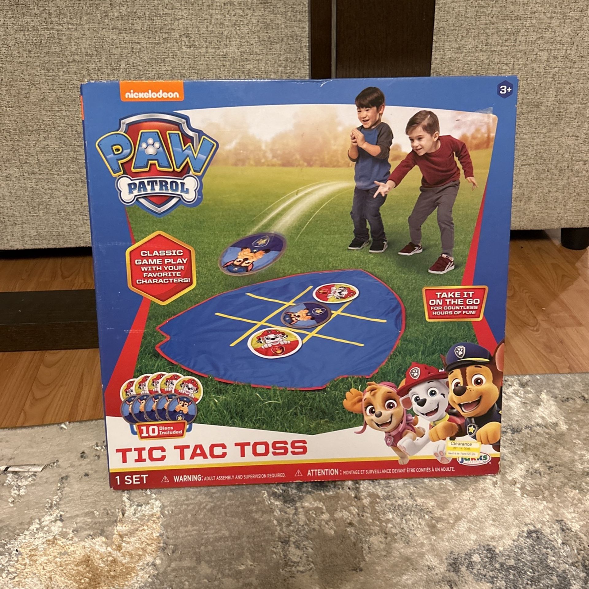 Paw Patrol Tic Tac Toss