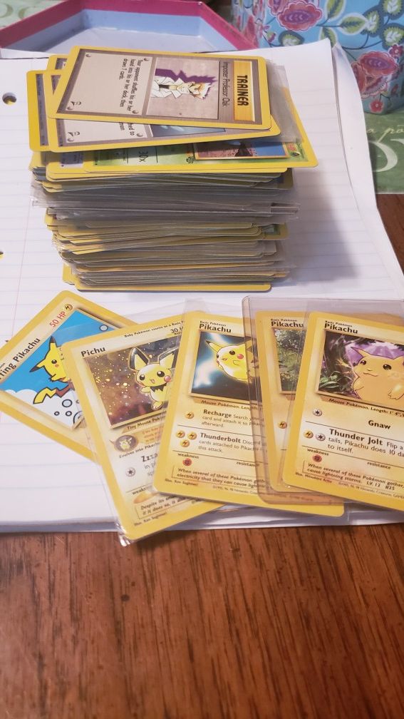 Pokemon 1999 and 2000 cards