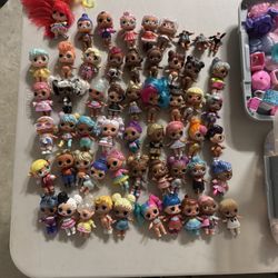 Gen 1 Clean HUGE Lot LOL Surprise 65 Dolls Lil Sisters Pets Tons Clothes Shoes