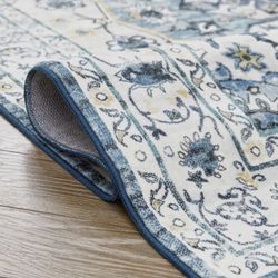 6x9 Distressed Medallion Soft Large Lightweight Carpet