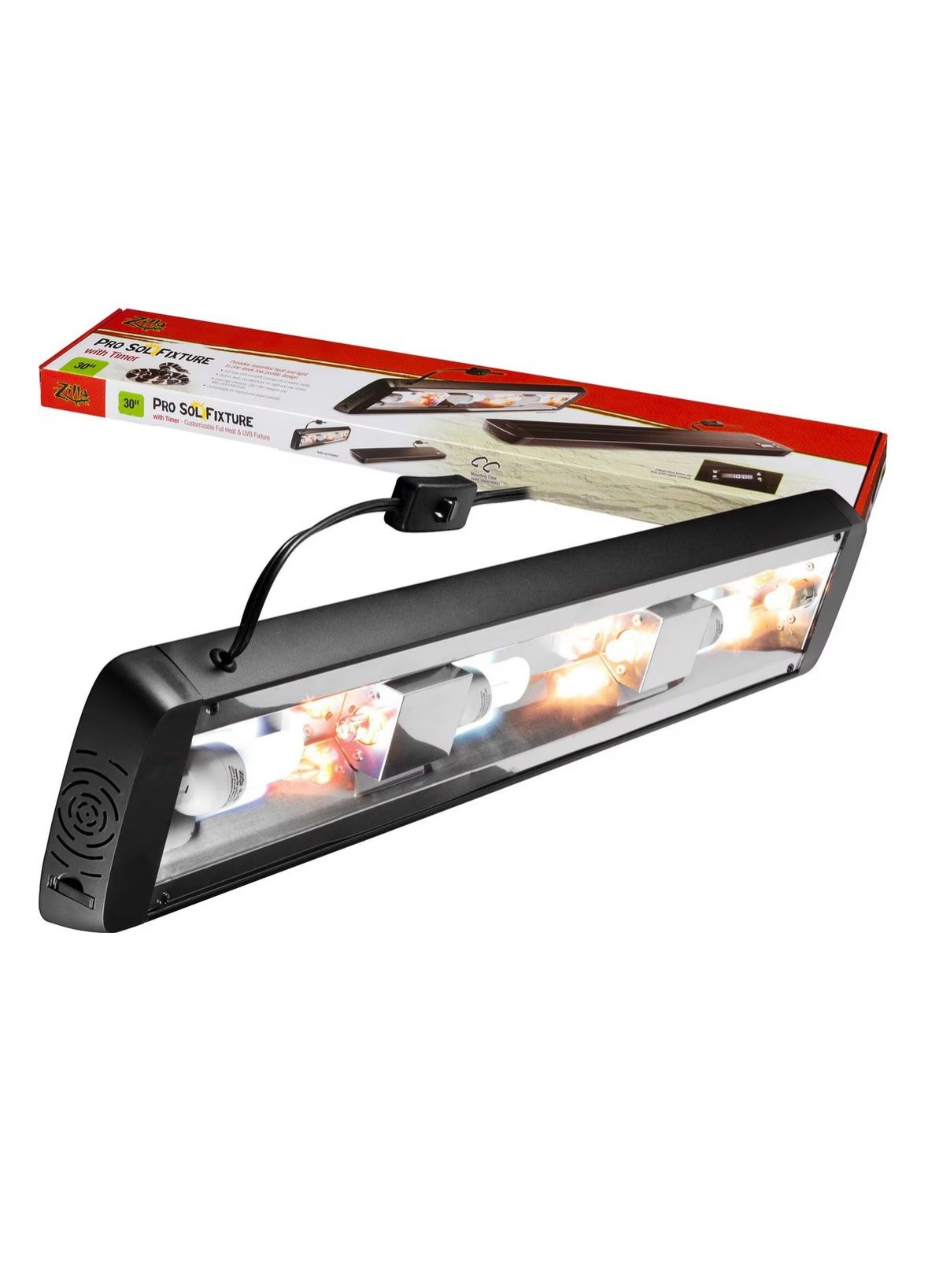 Zilla Pro Sol Reptile Terrarium Fixture Heat/Light