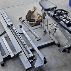 Squat rack adjustable heavy duty bench cable pulley attachments