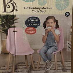 Metal Kids Chairs - 2 Pink 
