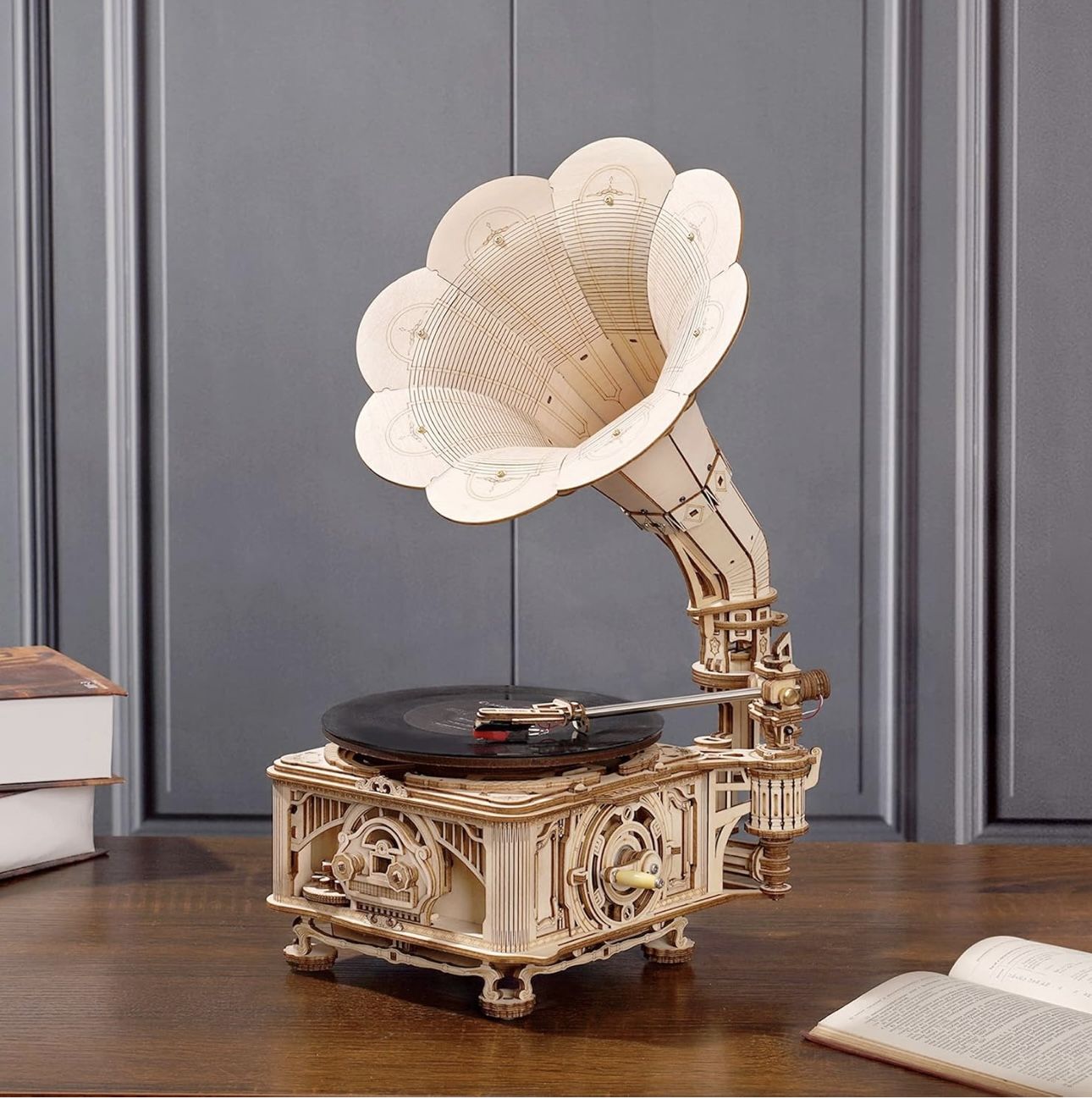 πΆ ROKR 3D Wooden Puzzle β Electric Gramophone (LKB01)