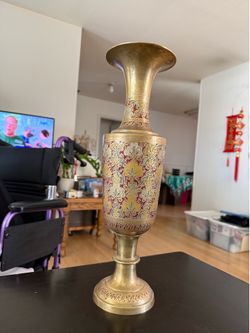 Metal Vase Antique metal vase