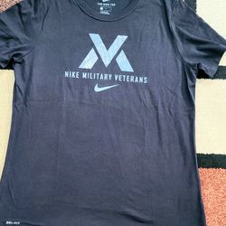 Nike Dri-FIT military veterans womens large shirt, athletic cut. Barely worn