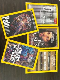 National Geographic magazines