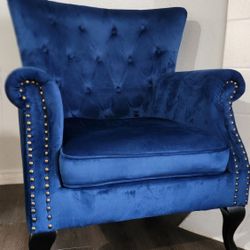 Vibrant BLUE Accent Chair