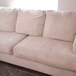 Sofa, Beige/Stone, 96 in. wide