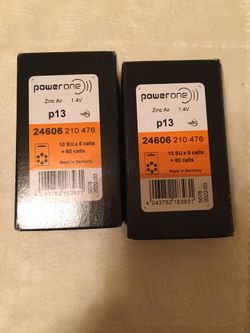 Hearing aid batteries