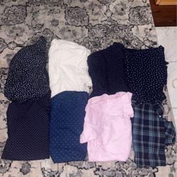 Bundle Of 8 Uniqlo Short Sleeve Shirts