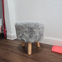 Small Faux Fur Stool