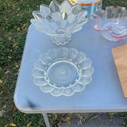 Vintage Embossed Glass Bowls