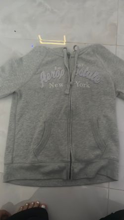 AEROPOSTALE GRAY ZIP UP