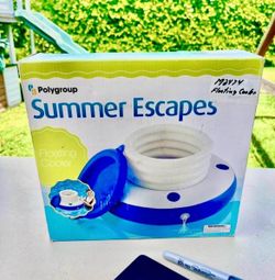 Polygroup• Summer Escapes Floating Cooler with lid 6 air chambers. Approximate Deflated Sizo: 30 in (76 cm) NEW Retails $39.99