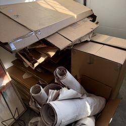 Moving Boxes And Paper