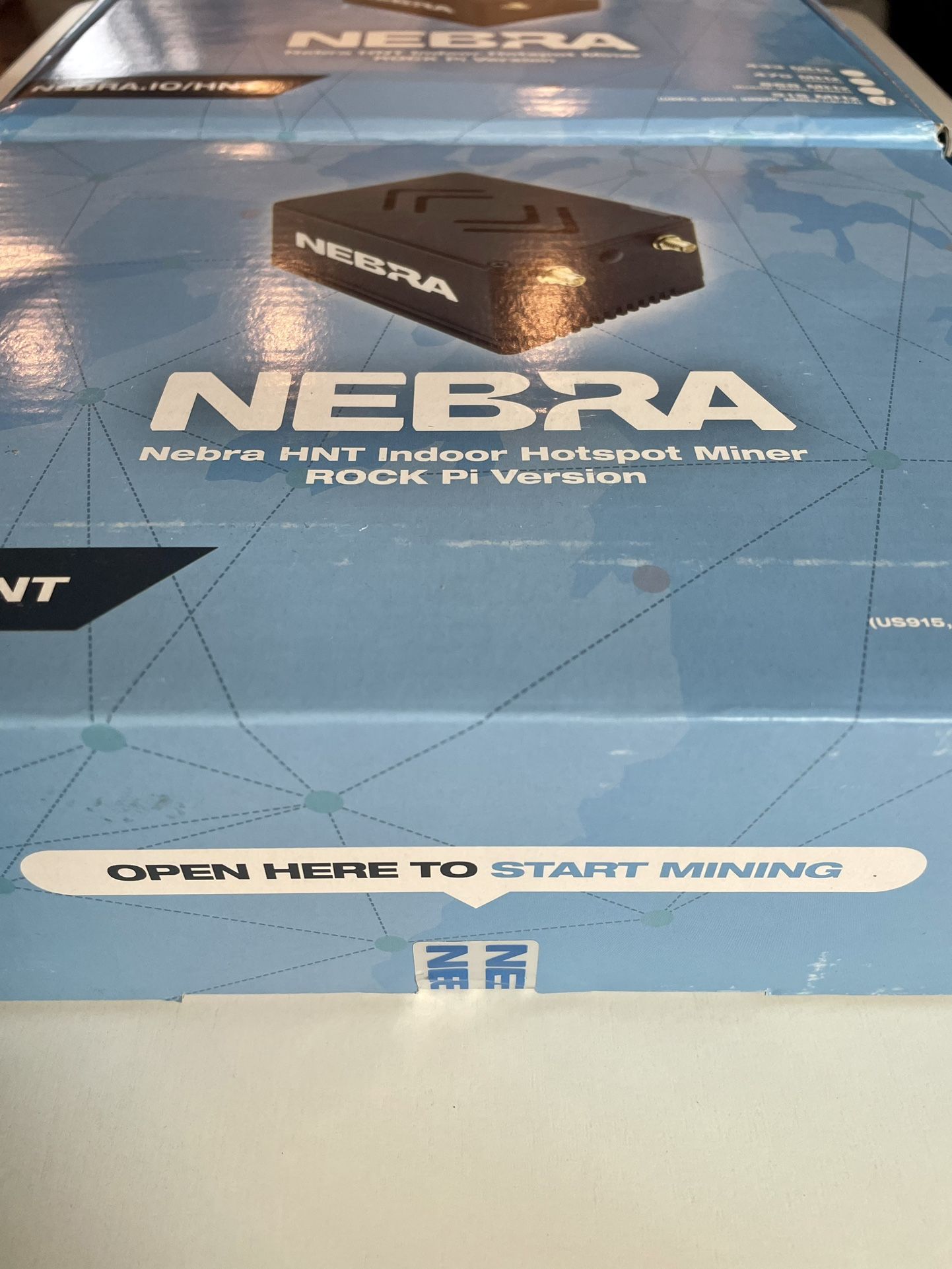 Nebra Indoor Helium HNT Hotspot Miner US 915MHz (Rock Pi) Factory Sealed In  Hand