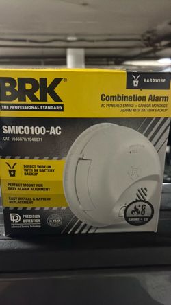 Brk hardwired comb smoke detector