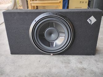 Rockford Fosgate P3S-1X12 12" 800W Shallow Subwoofer Loaded Sealed Enclosure And Rockford Fosgate R2-500X1 Prime 500-Watt Mono Amplifier
