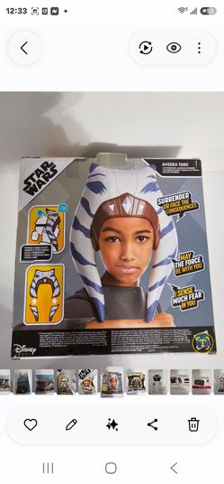 Halloween costume-STAR WARS AHSOKA TANO ELECTRONIC MASK NIB