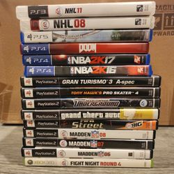 PS2, PS3, PS4, PS5 AND XBOX 360