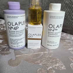 Champoo Acondicionador Y  Aseite OLA Plex El Sets De 3x50 Dólares 