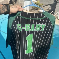 GBABY BASEBALL JERSEY BUTTON UP