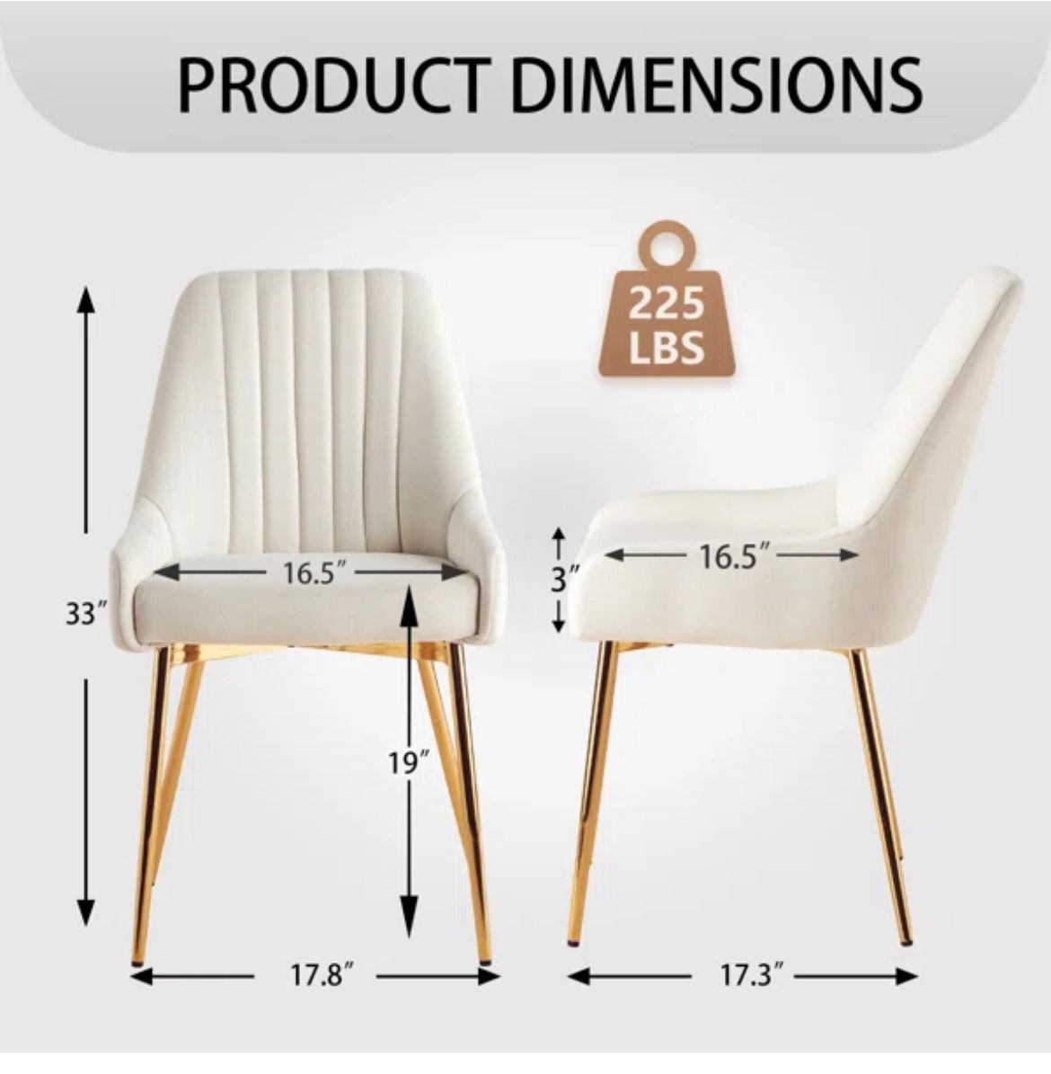 Maulsby Tufted velvet dining chairs 