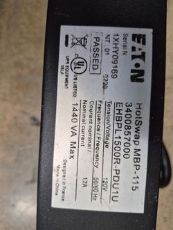 Eaton HotSwap MBP PDU