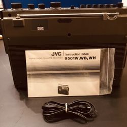 JVC Radio Cassette Recorder, Model 9501W, Black 