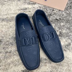 Louis Vuitton Monte Carlo Moccasin - size 12-Blue-M11ND0274