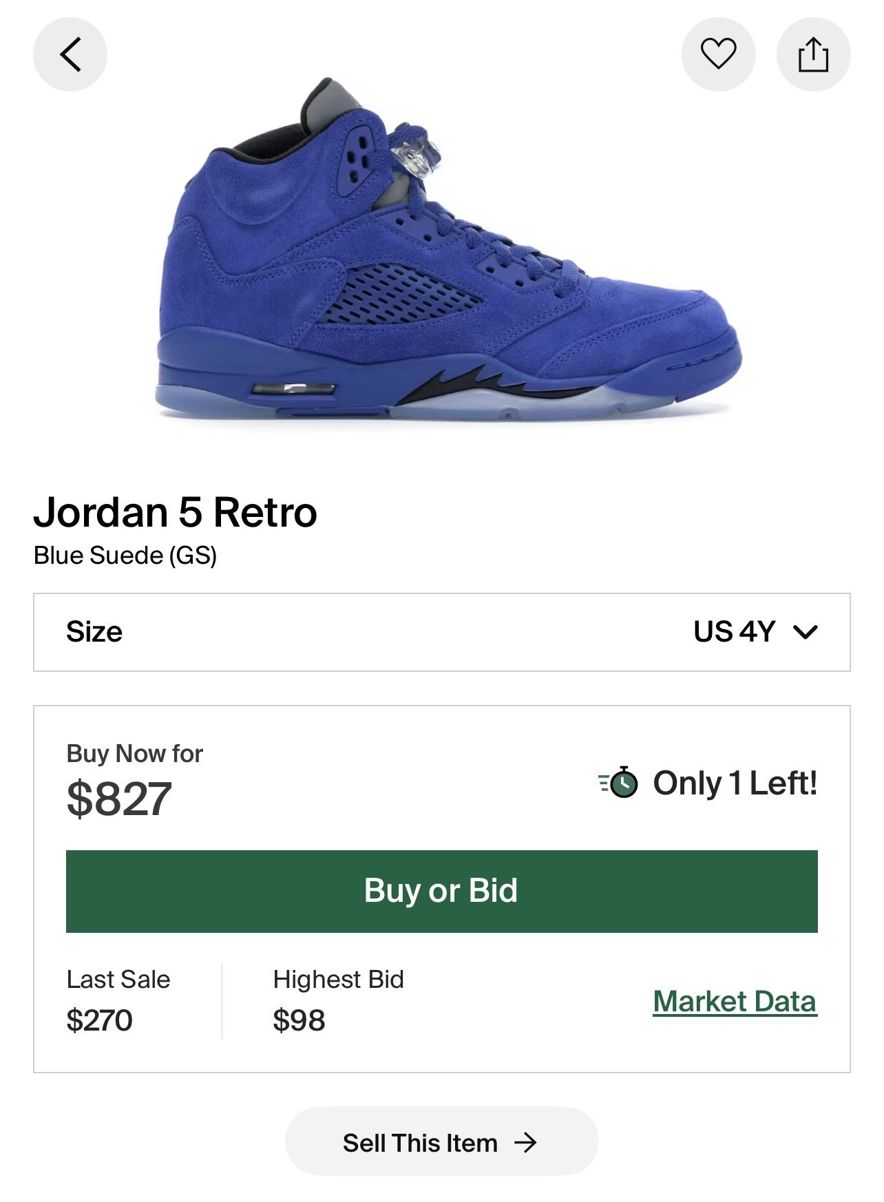 Blue Suede Jordan 5s