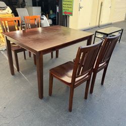 5 Piece Dining Set Dining Table and 4 Chairs