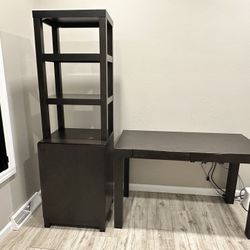 WEST ELM Office Desk & Tower with Chair (3 Piece Set)