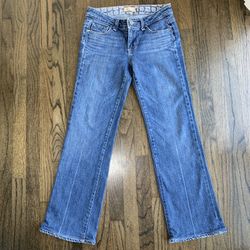 PAIGE Premium Denim Robertson BootCut Flare Jeans Heart Embroidered Y2K Retro 26